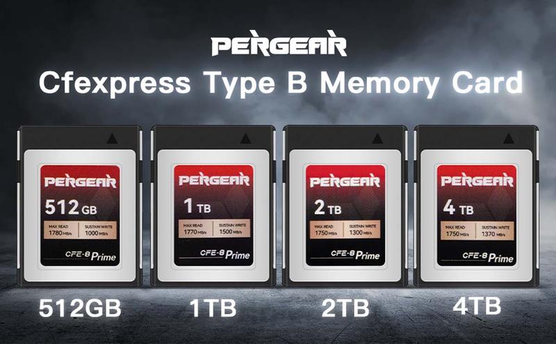 Pergear CFexpress Type B Speicherkarten (Version 2023) veröffentlicht - Pergear präsentiert neue CFexpress Type B-Serie